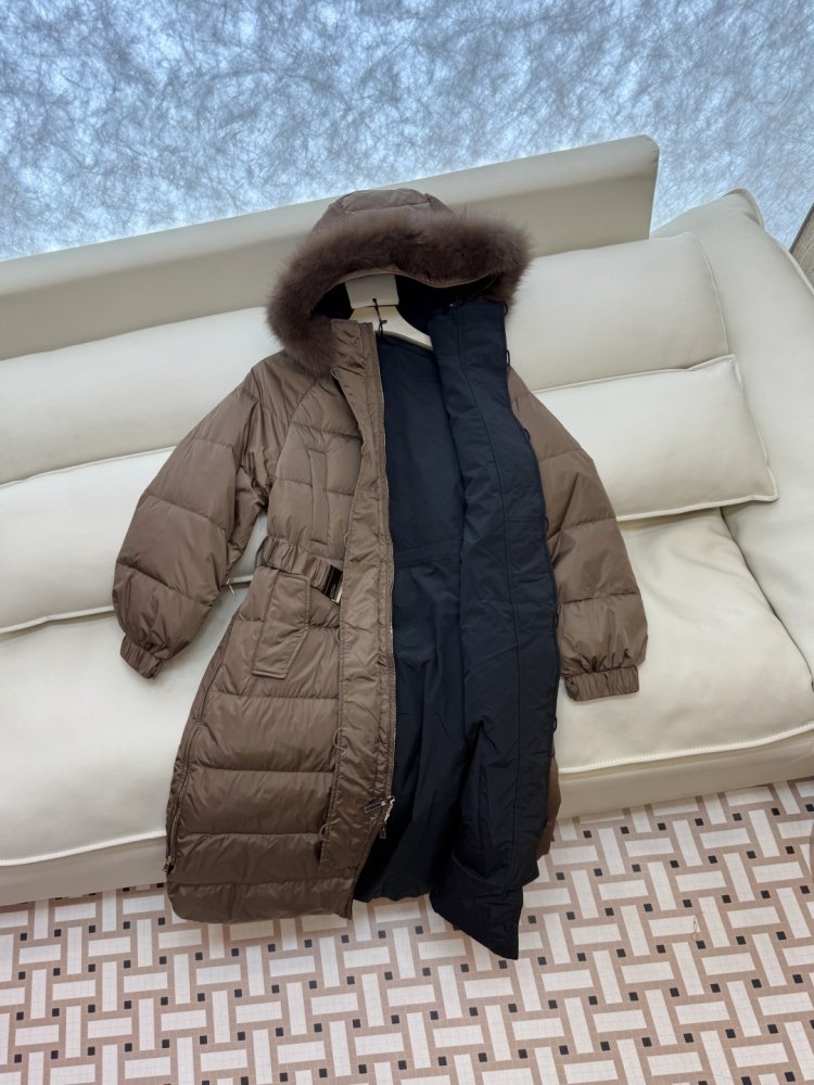 Длинная двусторонняя куртка, воротник из меха лисы фото 4