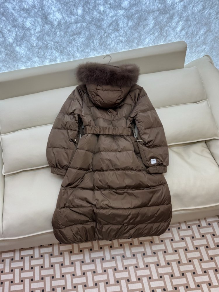 Длинная двусторонняя куртка, воротник из меха лисы фото 6