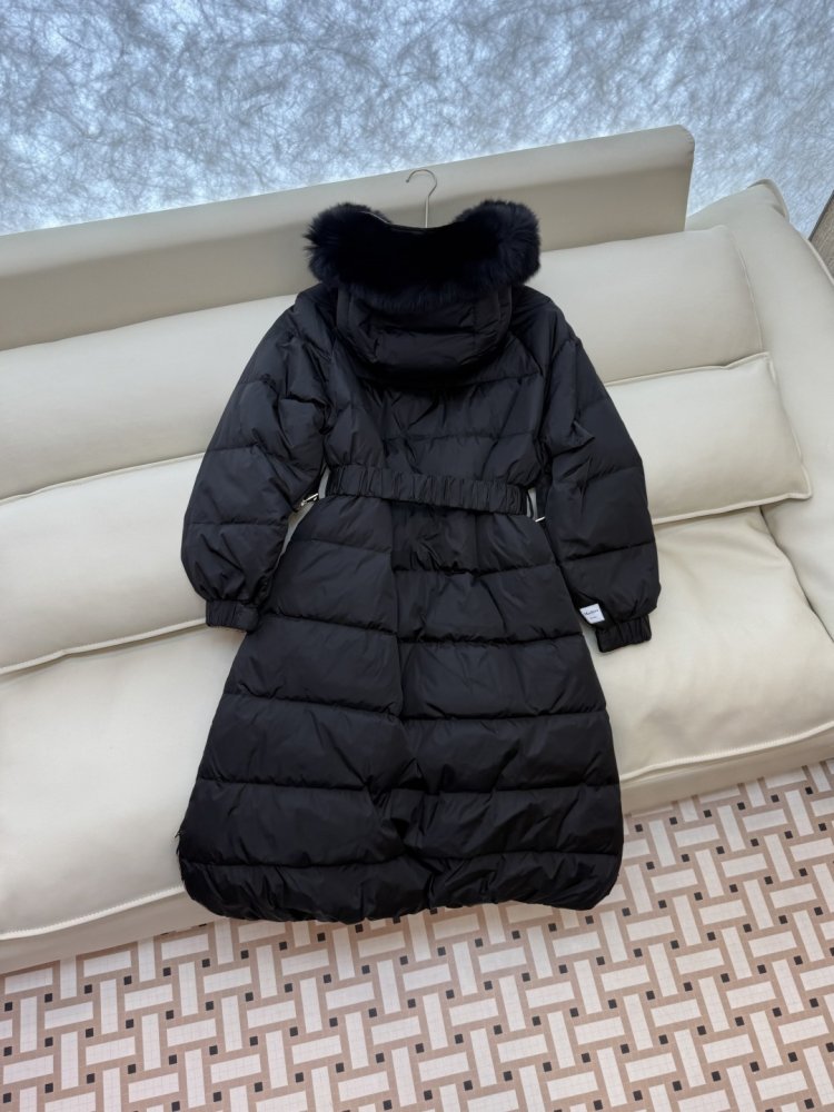 Довга двостороння куртка, комір з хутра лисиці фото 6