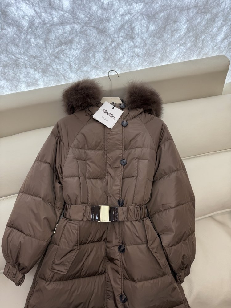 Длинная двусторонняя куртка, воротник из меха лисы фото 7