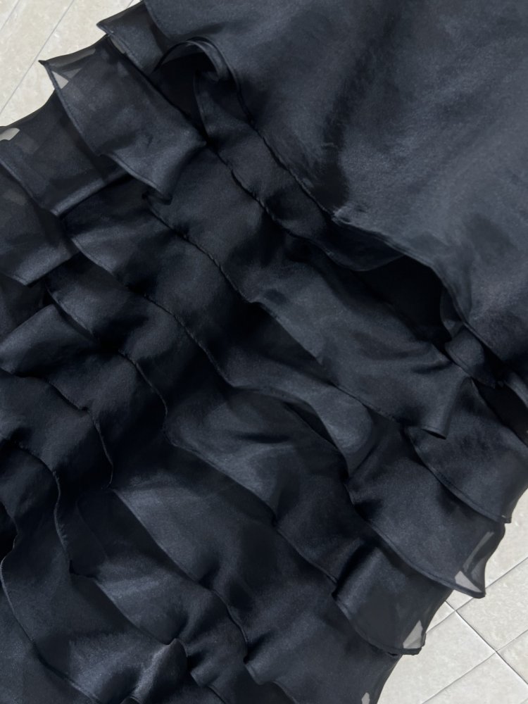 Длинная юбка с высокой талией фото 3