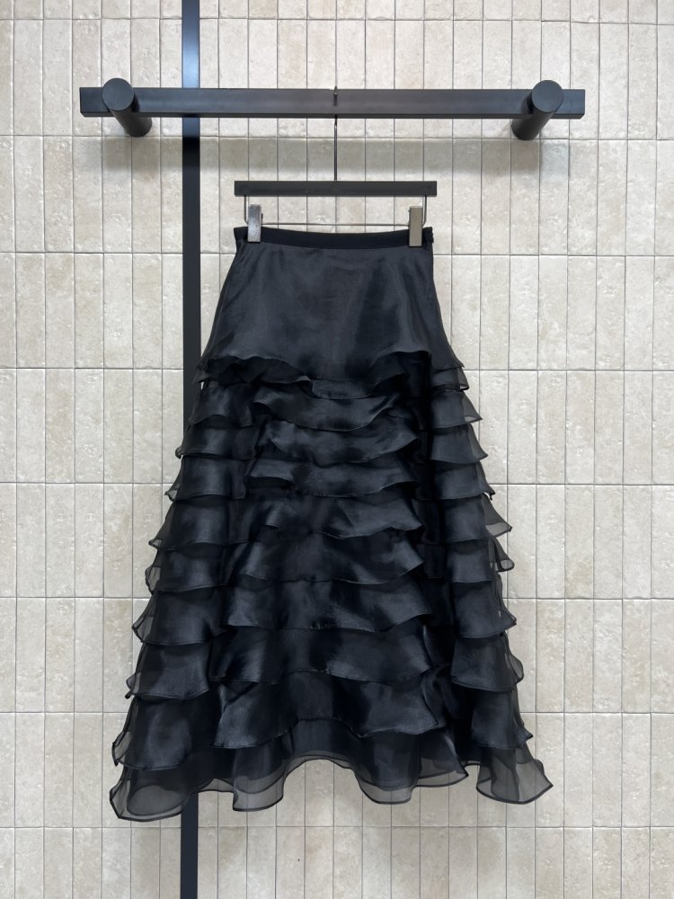 Длинная юбка с высокой талией фото 7