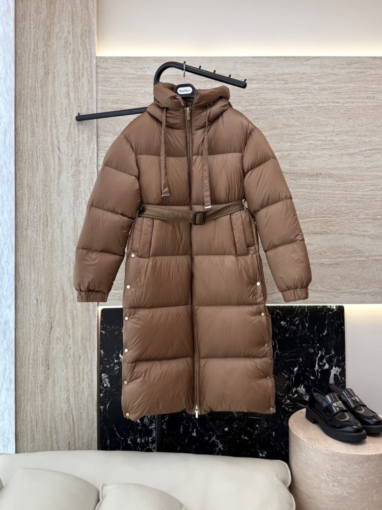 Long jacket Down jacket from hood