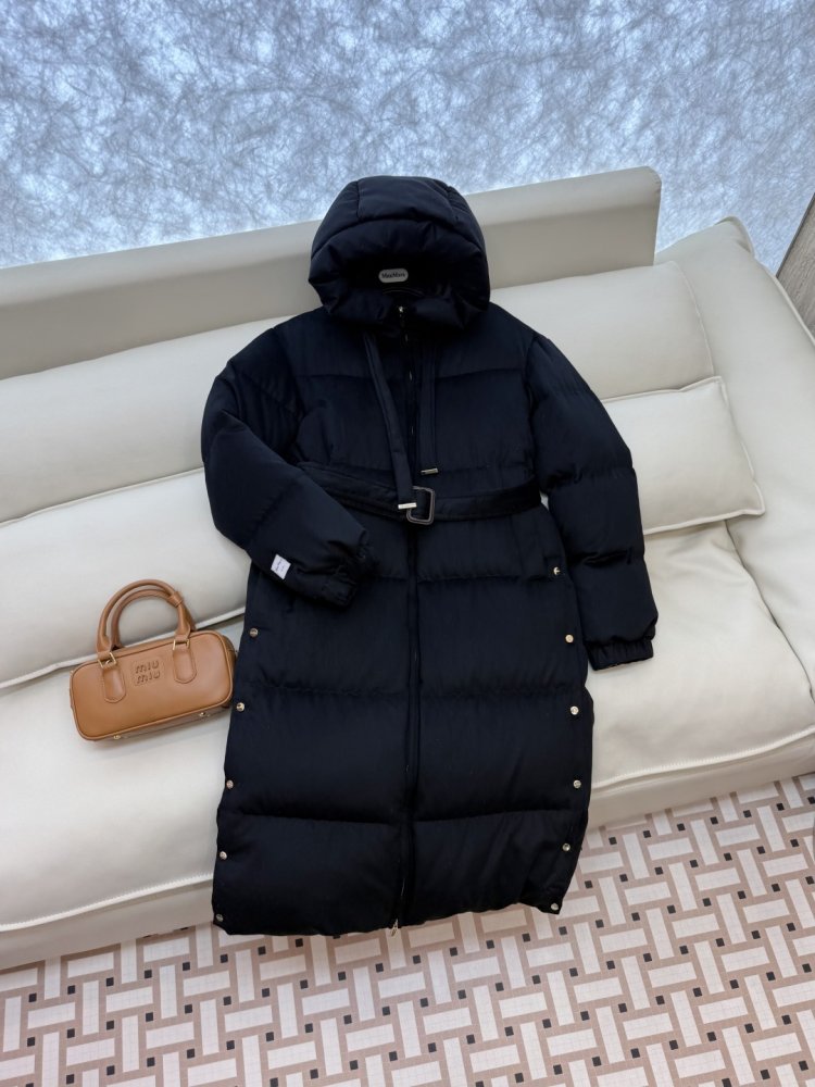 Длинная куртка пуховик с капюшоном фото 3