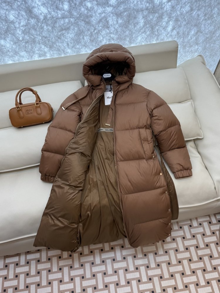 Long jacket Down jacket from hood фото 4