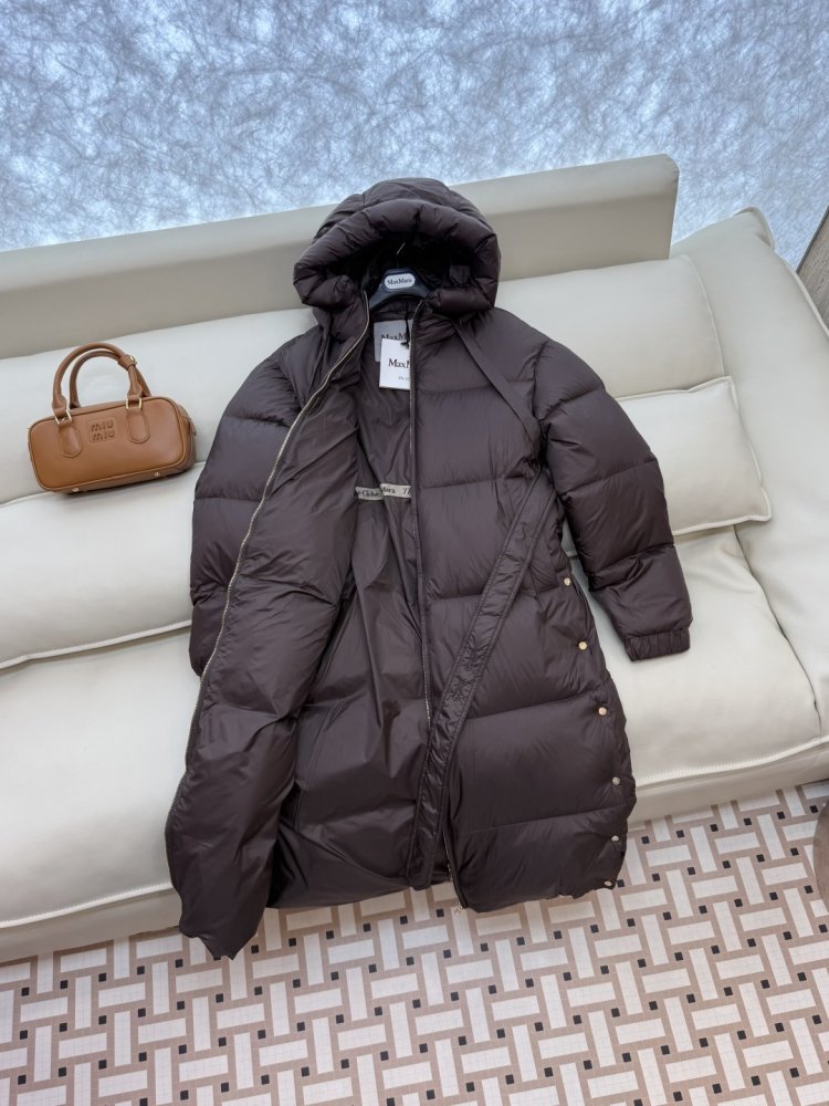 Длинная куртка пуховик с капюшоном фото 4