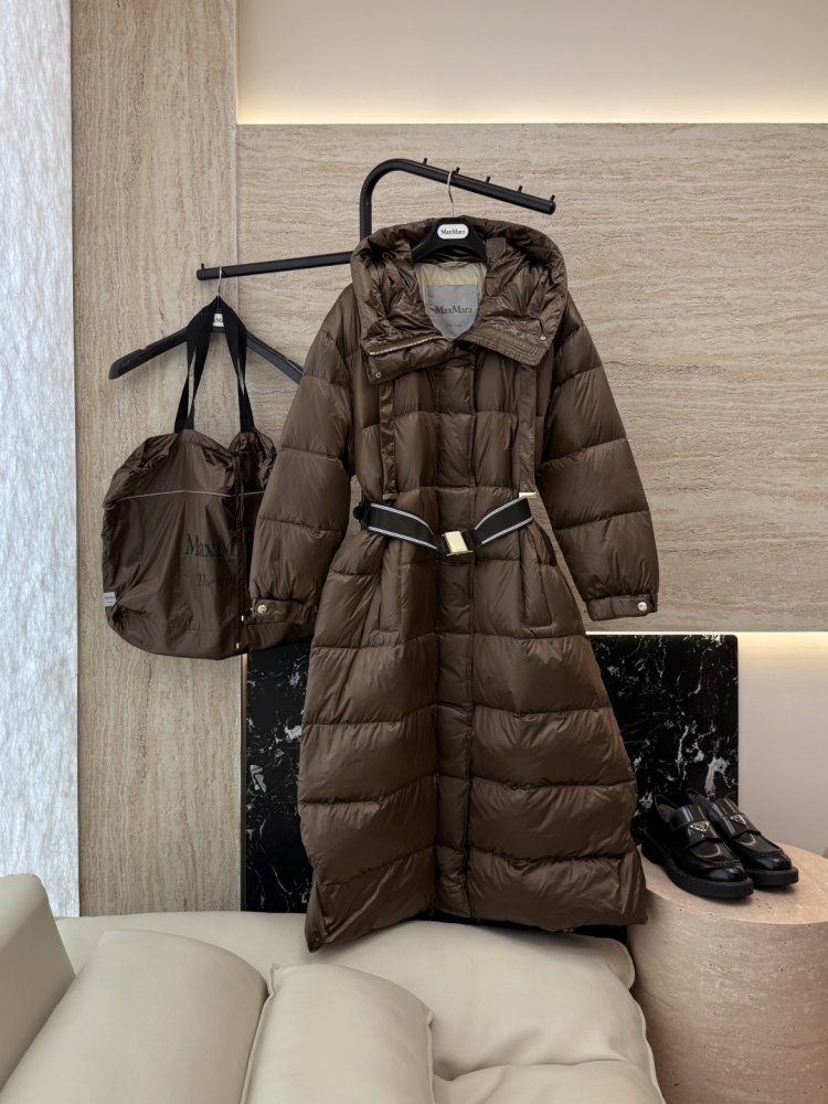 Длинная куртка пуховик женская