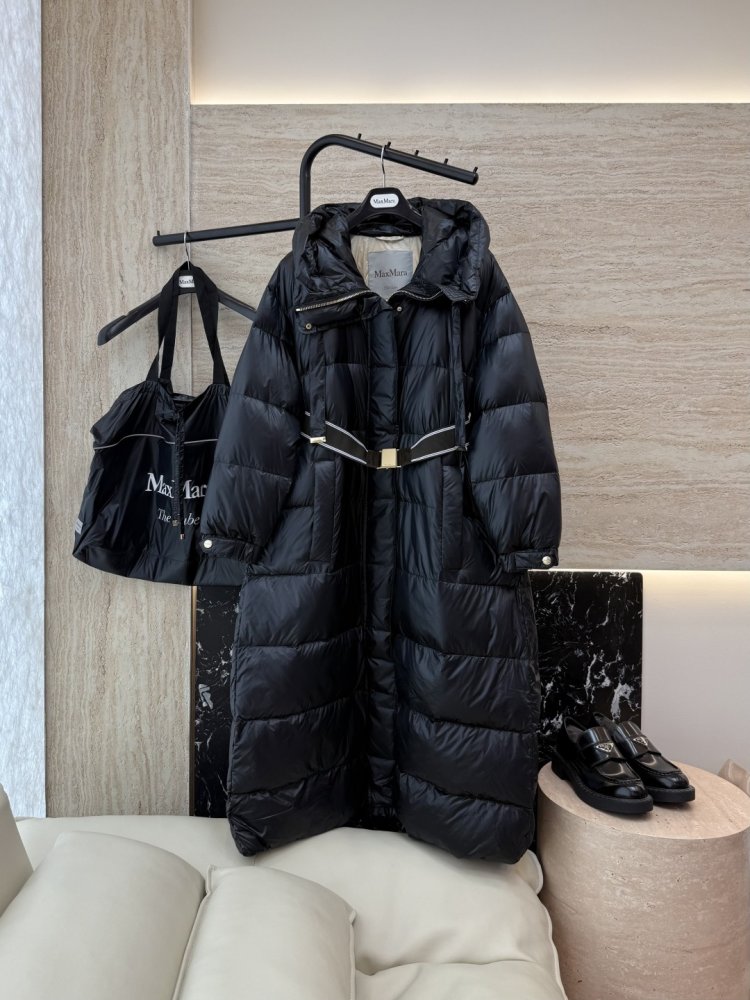 Длинная куртка пуховик женская