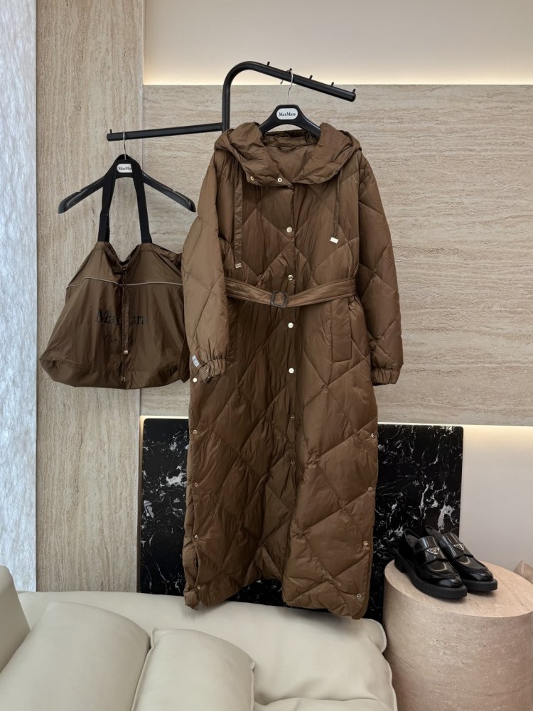 Длинная куртка пуховик женская