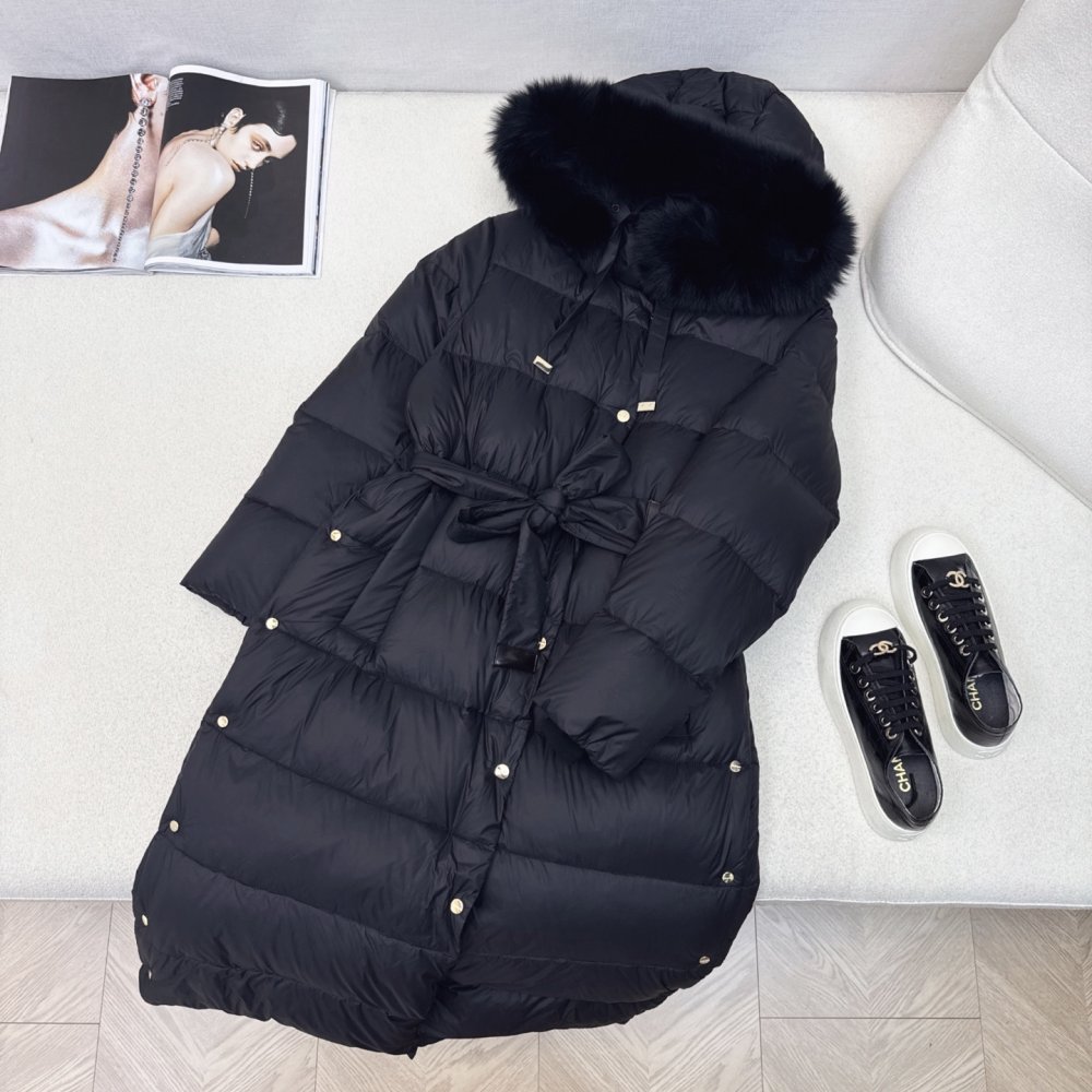 Длинная куртка пуховик женская