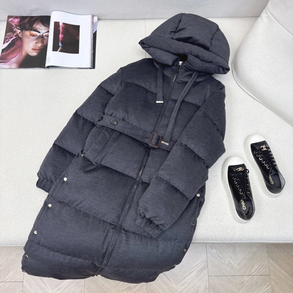 Длинная куртка пуховик женская