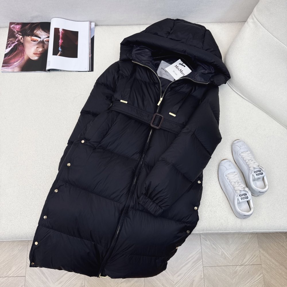 Длинная куртка пуховик женская фото 2