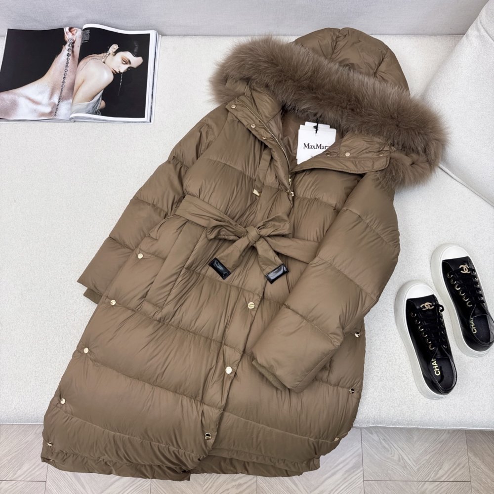 Длинная куртка пуховик женская фото 2