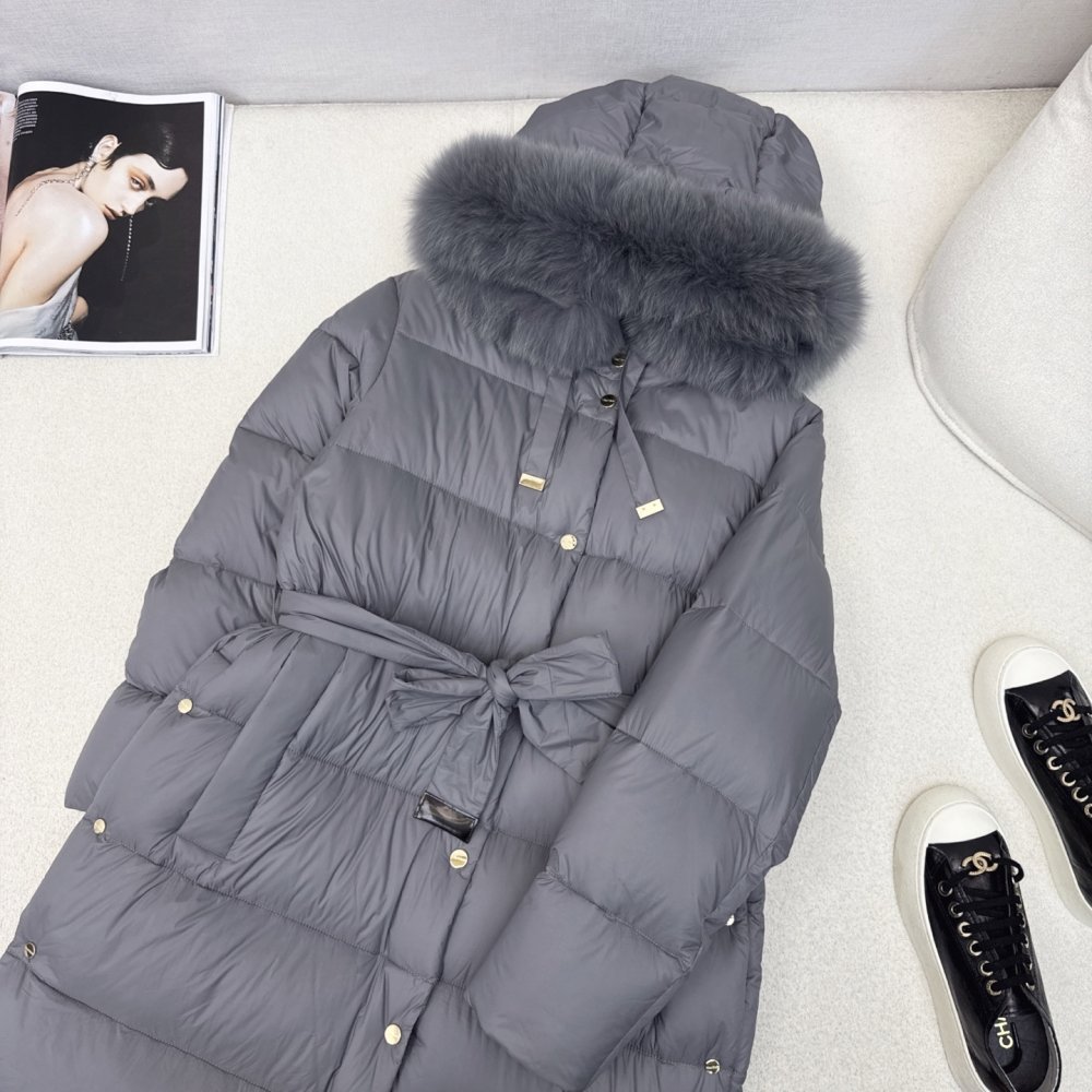 Длинная куртка пуховик женская фото 2