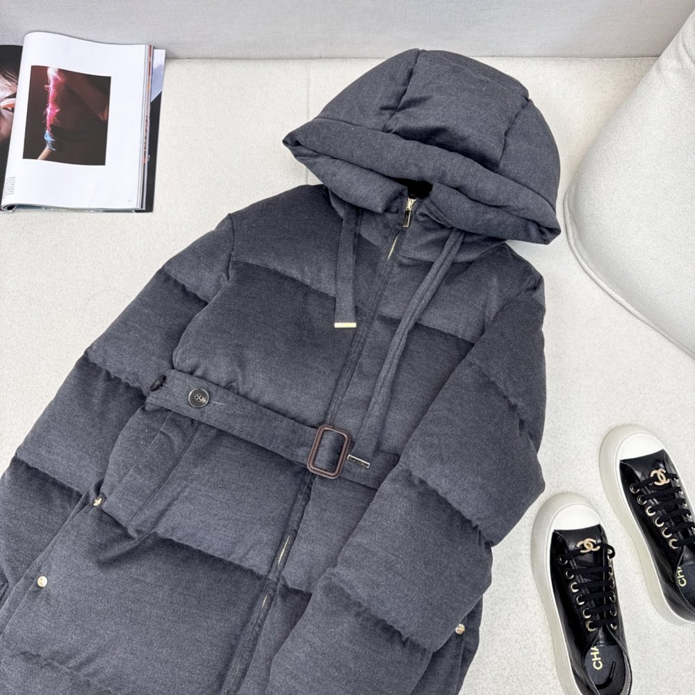 Длинная куртка пуховик женская фото 2