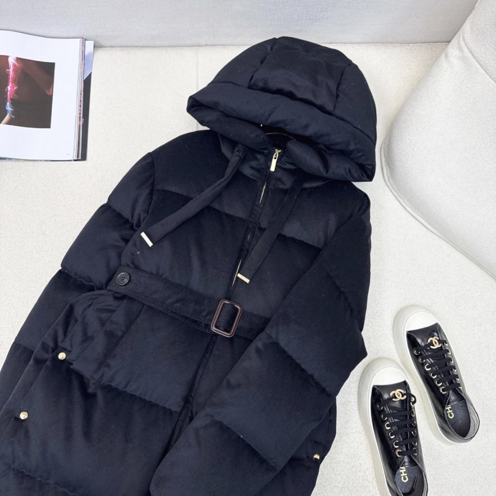 Длинная куртка пуховик женская фото 2