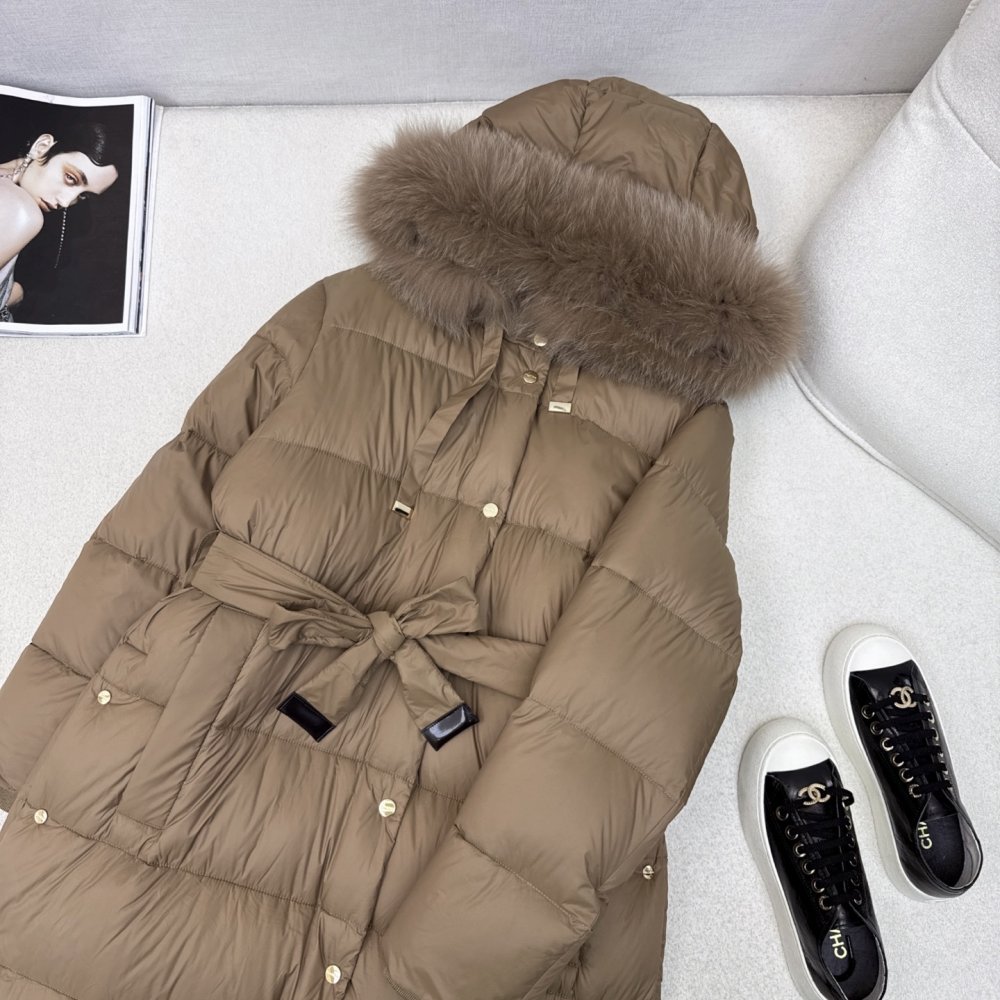 Длинная куртка пуховик женская фото 3