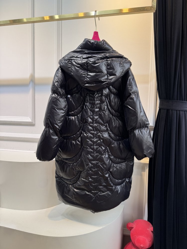 Длинная куртка пуховик женская фото 3