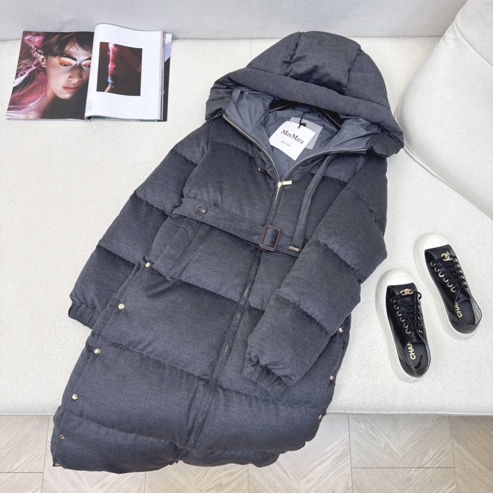 Длинная куртка пуховик женская фото 4