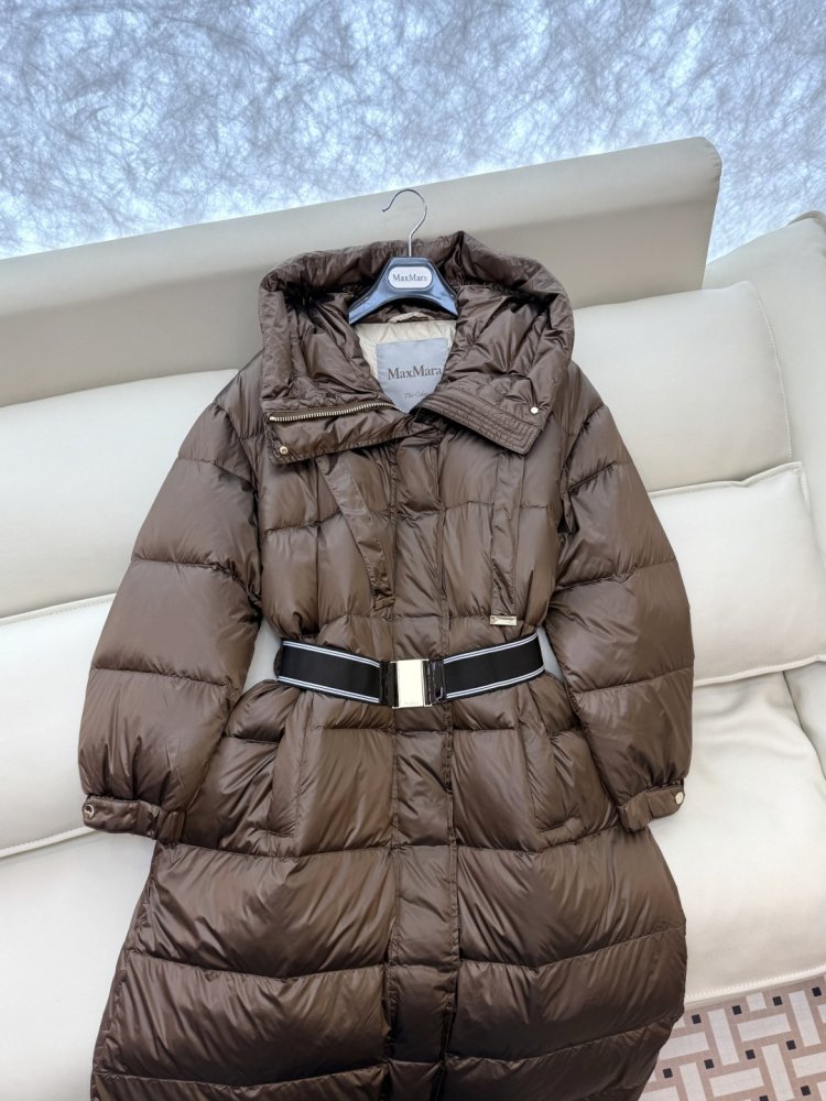 Длинная куртка пуховик женская фото 5