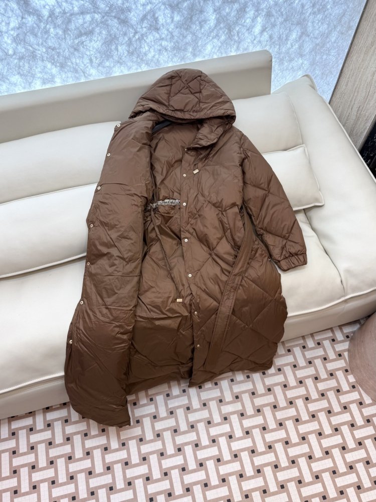 Длинная куртка пуховик женская фото 5