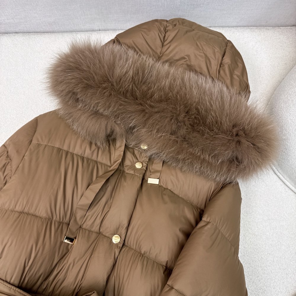 Длинная куртка пуховик женская фото 5