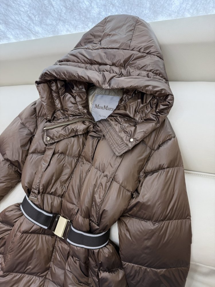 Длинная куртка пуховик женская фото 6