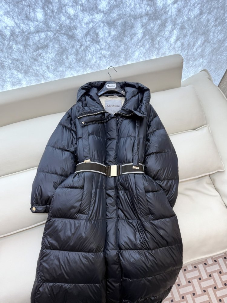 Длинная куртка пуховик женская фото 6