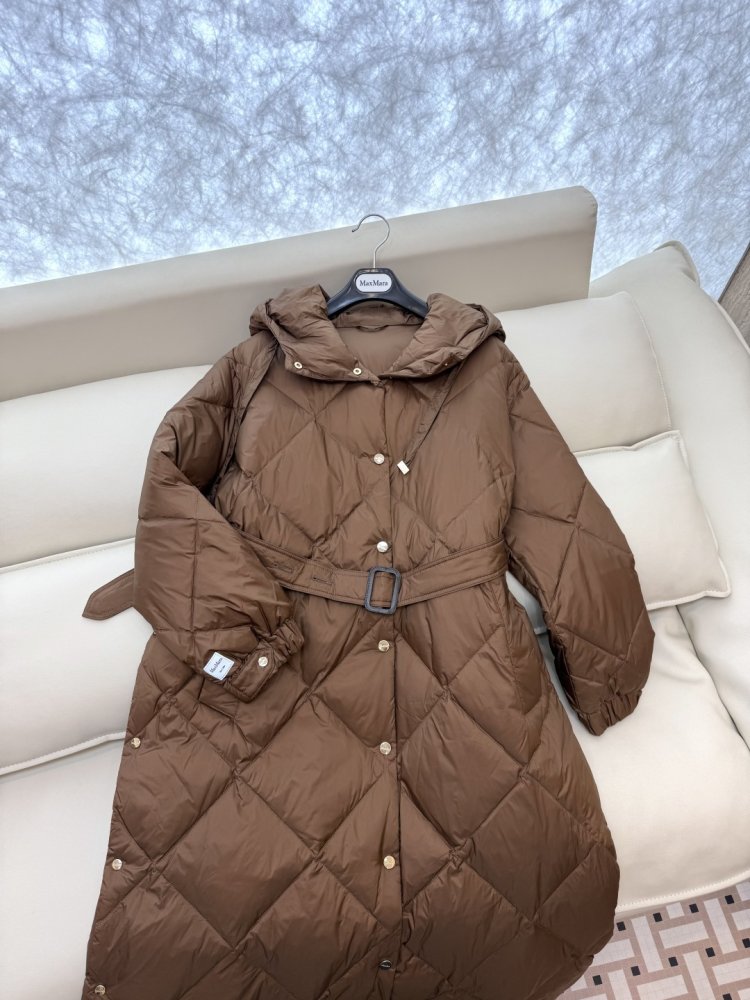 Длинная куртка пуховик женская фото 6