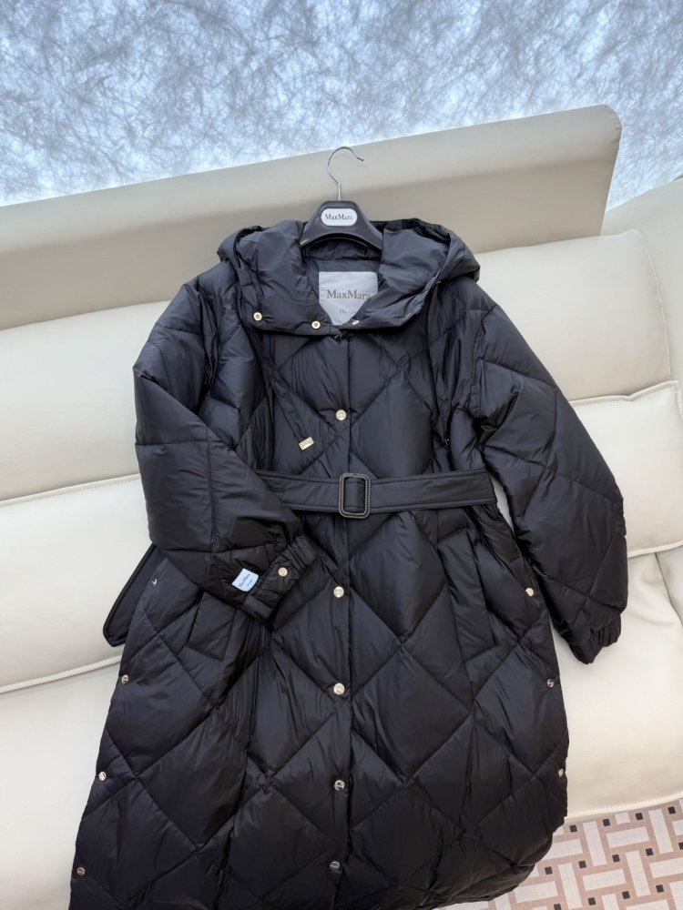 Длинная куртка пуховик женская фото 6