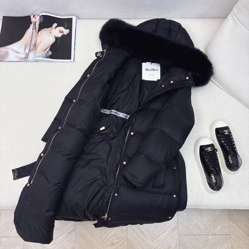 Длинная куртка пуховик женская фото 6