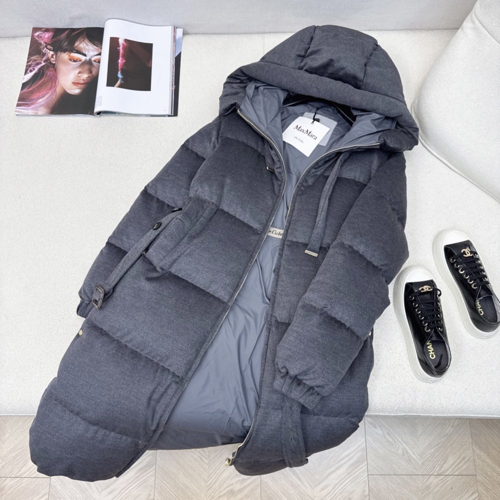 Длинная куртка пуховик женская фото 6