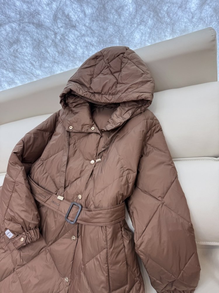 Длинная куртка пуховик женская фото 7
