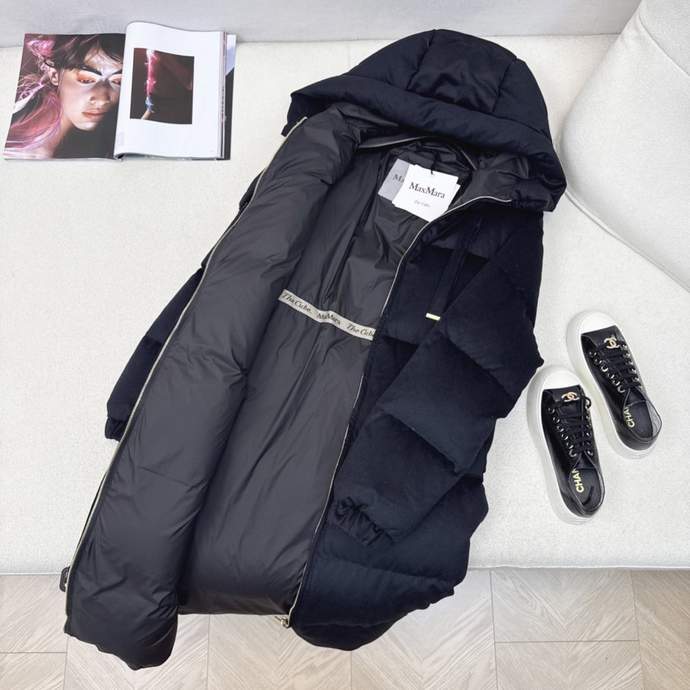 Длинная куртка пуховик женская фото 8