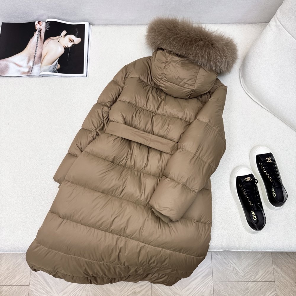 Длинная куртка пуховик женская фото 9