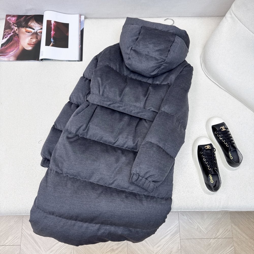 Длинная куртка пуховик женская фото 9