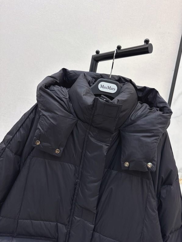 Long feather jacket from hood фото 6