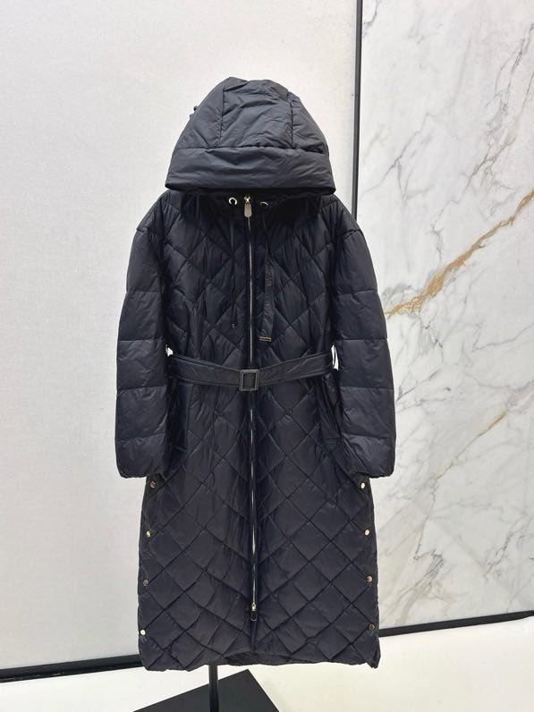 Long feather jacket from hood фото 7