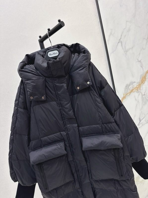 Long feather jacket from hood фото 8