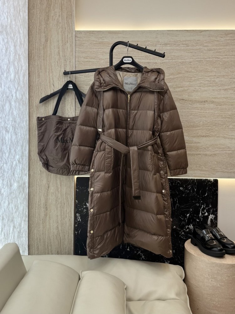 Длинная пуховик женский