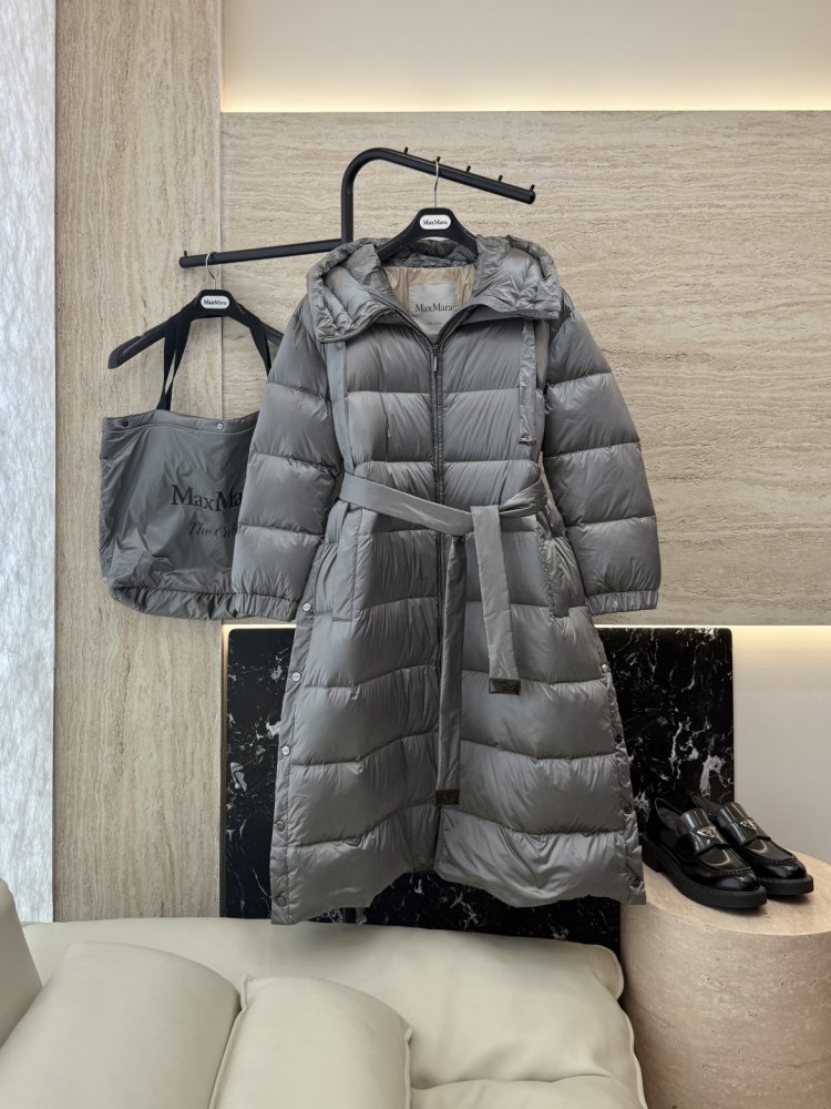 Длинная пуховик женский