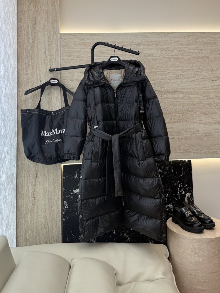 Длинная пуховик женский