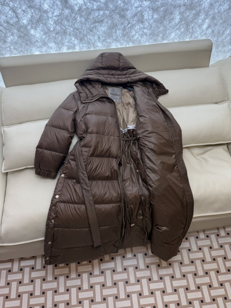 Длинная пуховик женский фото 5