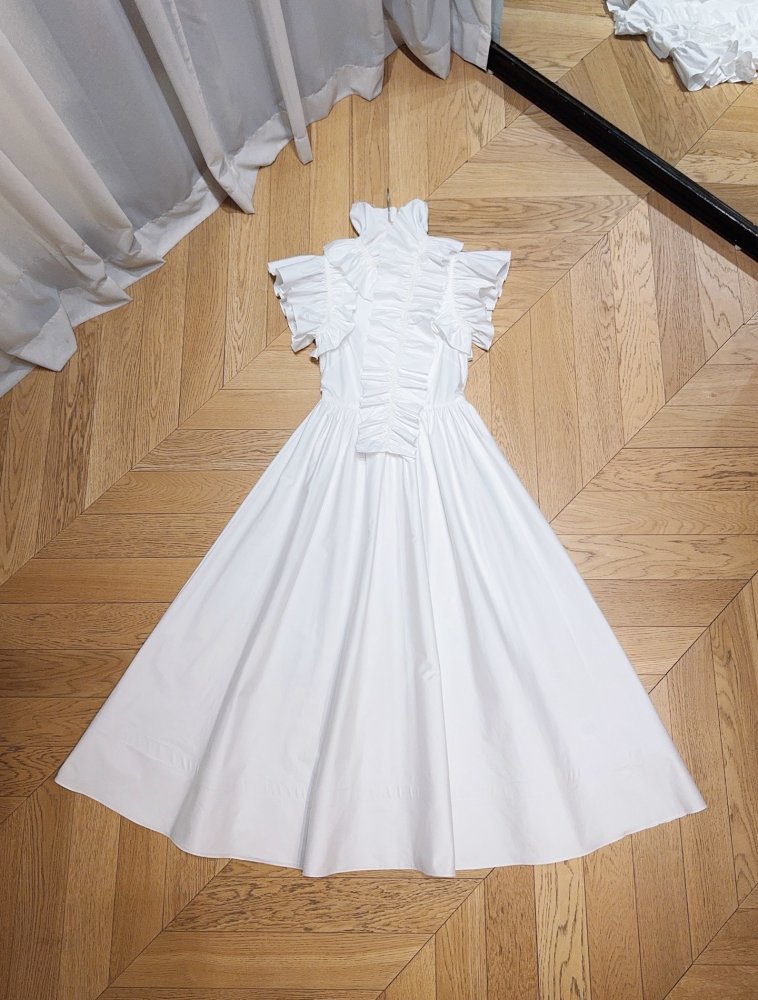 Длинное белое платье фото 7