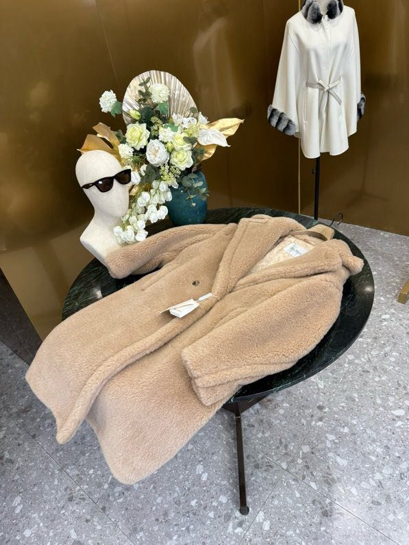 Длинное коричневое пальто Teddy Bear фото 4