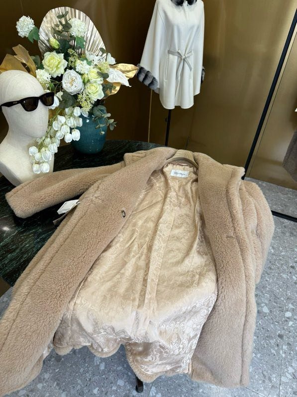 Длинное коричневое пальто Teddy Bear фото 8