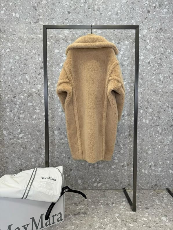 Длинное коричневое пальто Teddy Bear фото 9