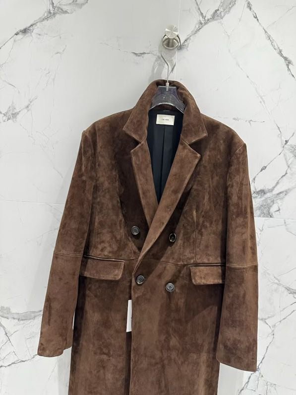 Long leather coat women's фото 2