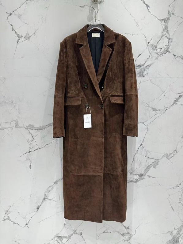 Long leather coat women's фото 9