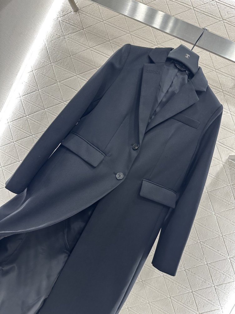 Long coat from direct lapels фото 7